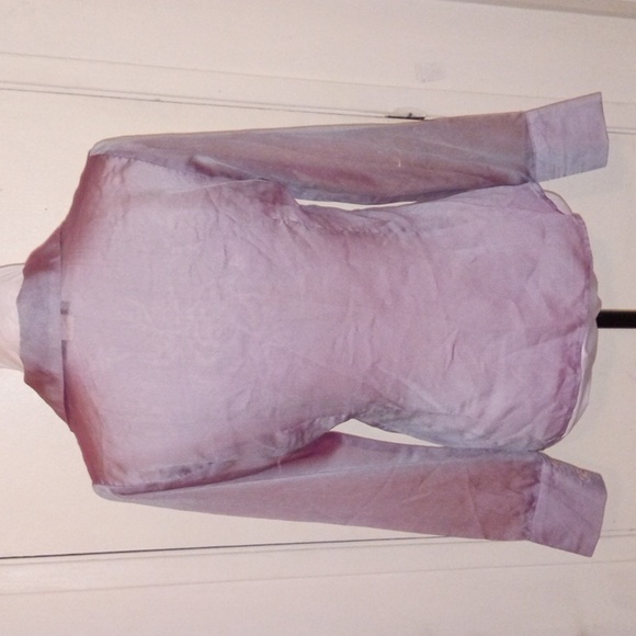 Shimmer Button Collard Shirt - Picture 3 of 6